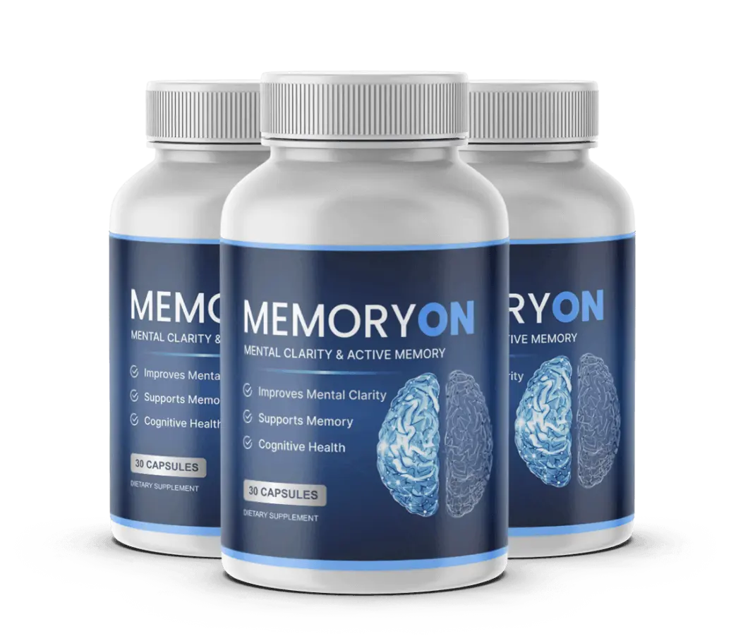 MemoryOn Brain Health Supplement – Official 3 Bottle Package